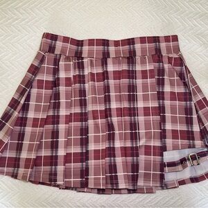Halara Plaid Pleated Mini Skort